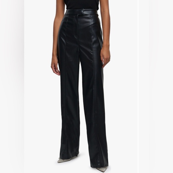 River Island Pants - River Island High Waist Faux Leather
Straight Leg Pants